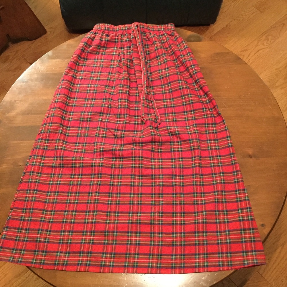 Bedford Fair Red Plaid Skirt